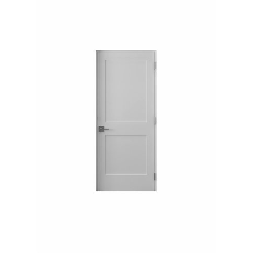 RESO Gauss Prehung Interior Solid Core Door 96" H Double Panel White